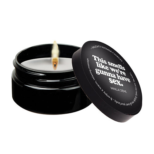 (D) THIS SMELLS LIKE WERE GUNN HAVE SEX 2OZ MASSAGE CANDLE