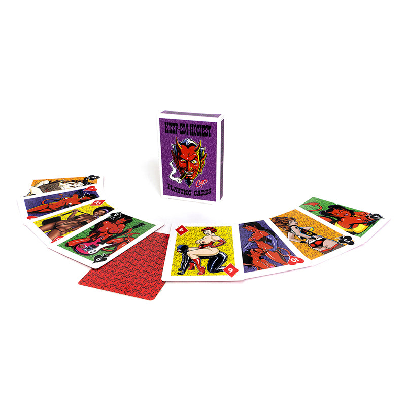 Keep-Em-Honest Playing Cards-Pinkfoxxx