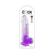 King Cock Clear with Balls-Pinkfoxxx