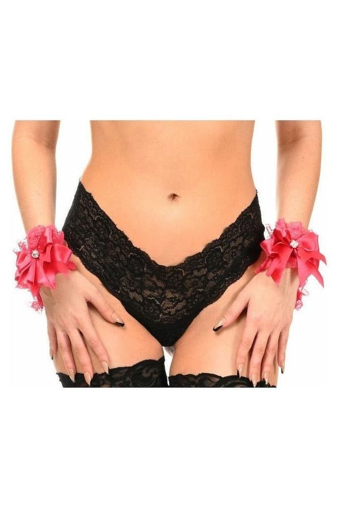 Kitten Collection Fuchsia Lace Wristlets (Set of 2)