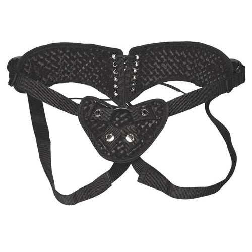 DIAMOND VELVET STRAP ON CORSET - ELLF1363BLK