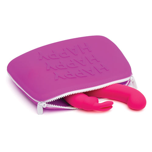 HAPPY RABBIT HAPPY LARGE PURPLE SILICONE ZIP STORAGE BAG - LH73140