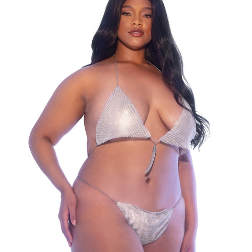 LI644 - Miami 2-Piece Crystal Short Set