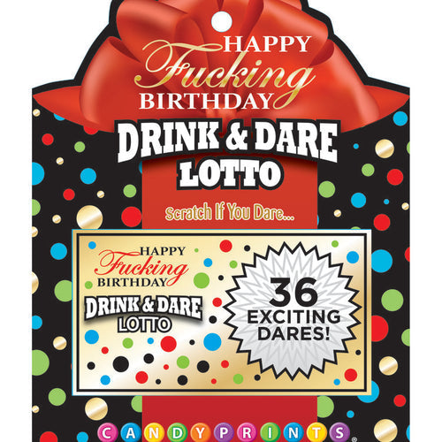 HAPPY FUCKING BIRTHDAY LOTTO CARDS
