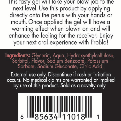 PROBLO ORAL PLEASURE GEL WATERMELON 1.5 OZ