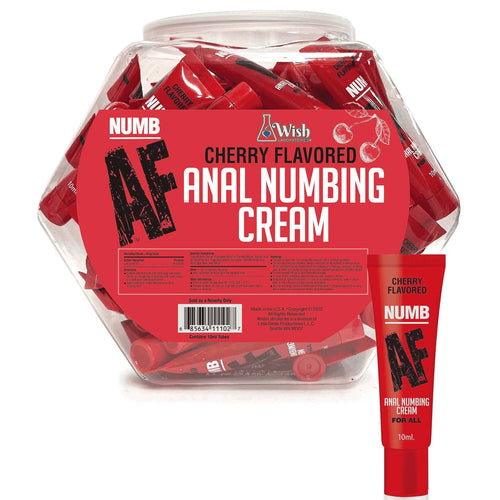 NUMB AF FISHBOWL 65 PACK ANAL DESENSITIZER CHERRY 10ML