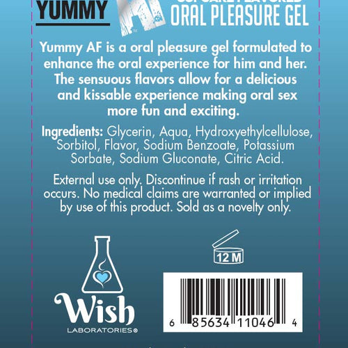 YUMMY AF ORAL PLEASURE GEL CUPCAKE 2.2OZ