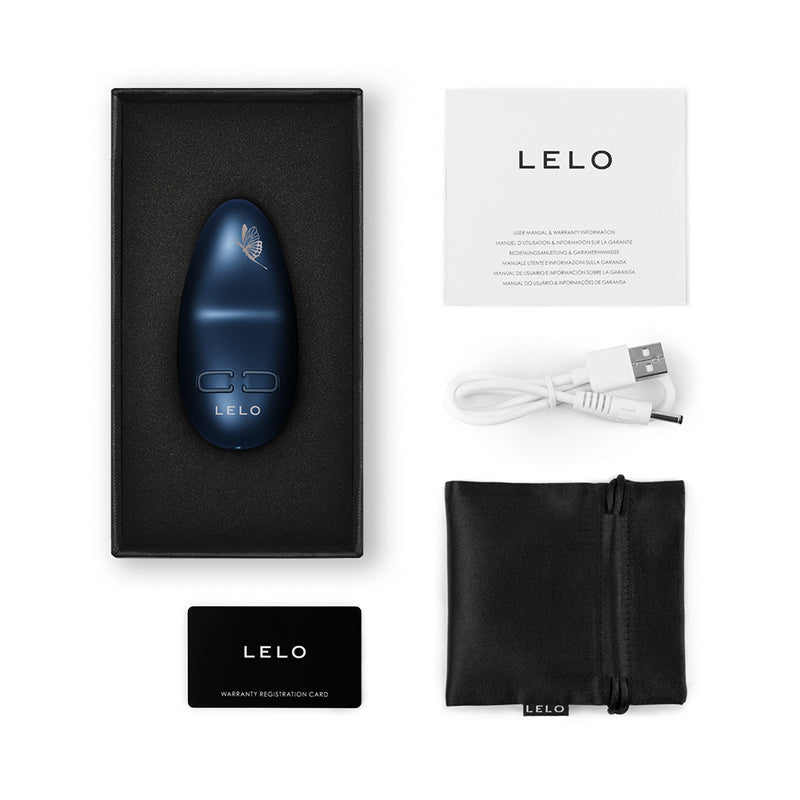 Lelo NEA 3 Mini Silicone Vibrator Alien Blue-Pinkfoxxx