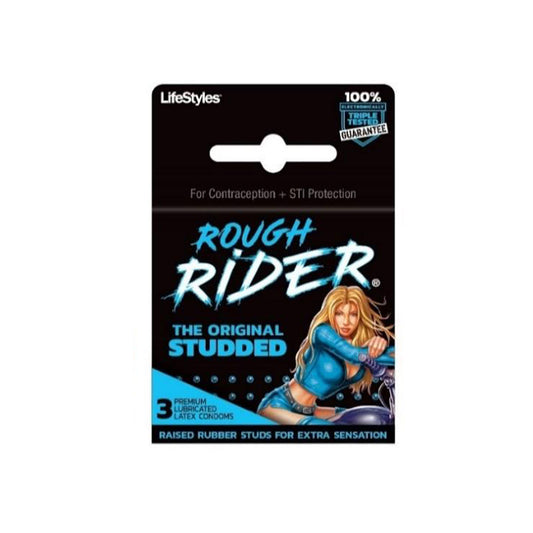LifeStyles Rough Rider Original Studded (3pk)-Pinkfoxxx