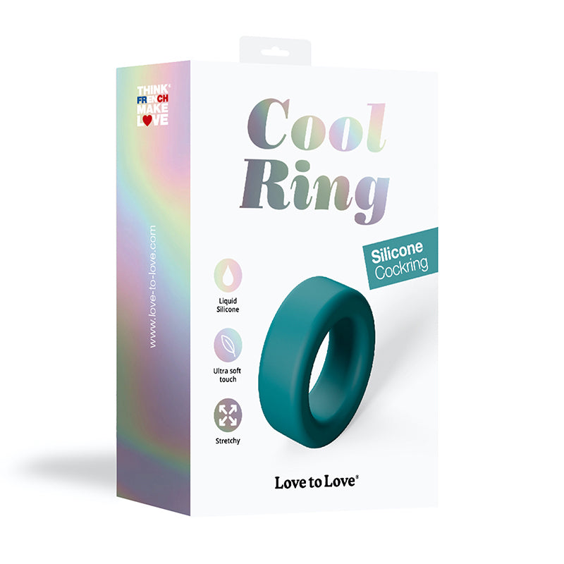 Love to Love Cool Ring Silicone Cockring-Pinkfoxxx
