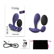 Love to Love Witty Rechargeable Remote-Controlled Silicone P & G Vibrator-Pinkfoxxx