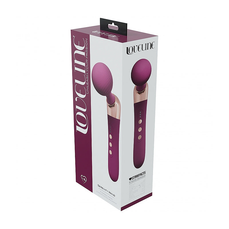 LoveLine Serenity Wand Silicone Rechargeable Splashproof-Pinkfoxxx