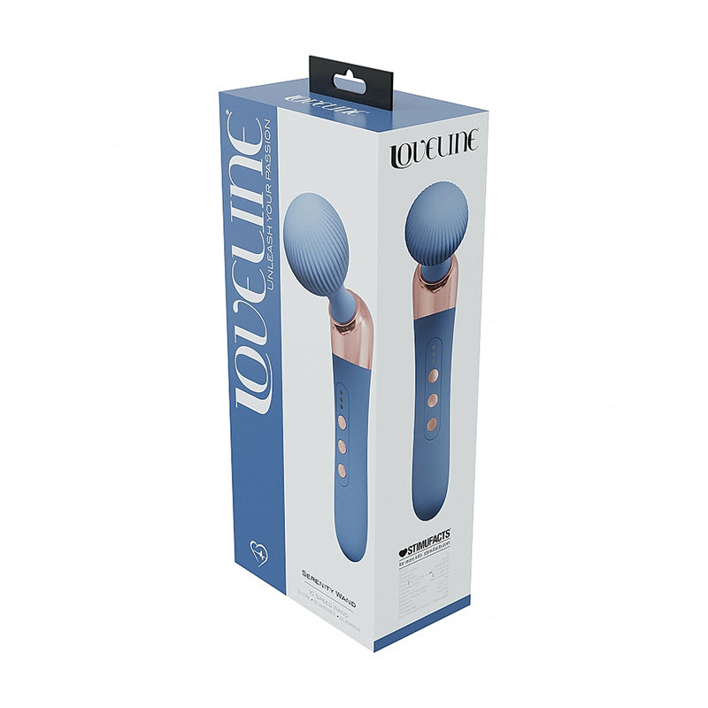 LoveLine Serenity Wand Silicone Rechargeable Splashproof-Pinkfoxxx