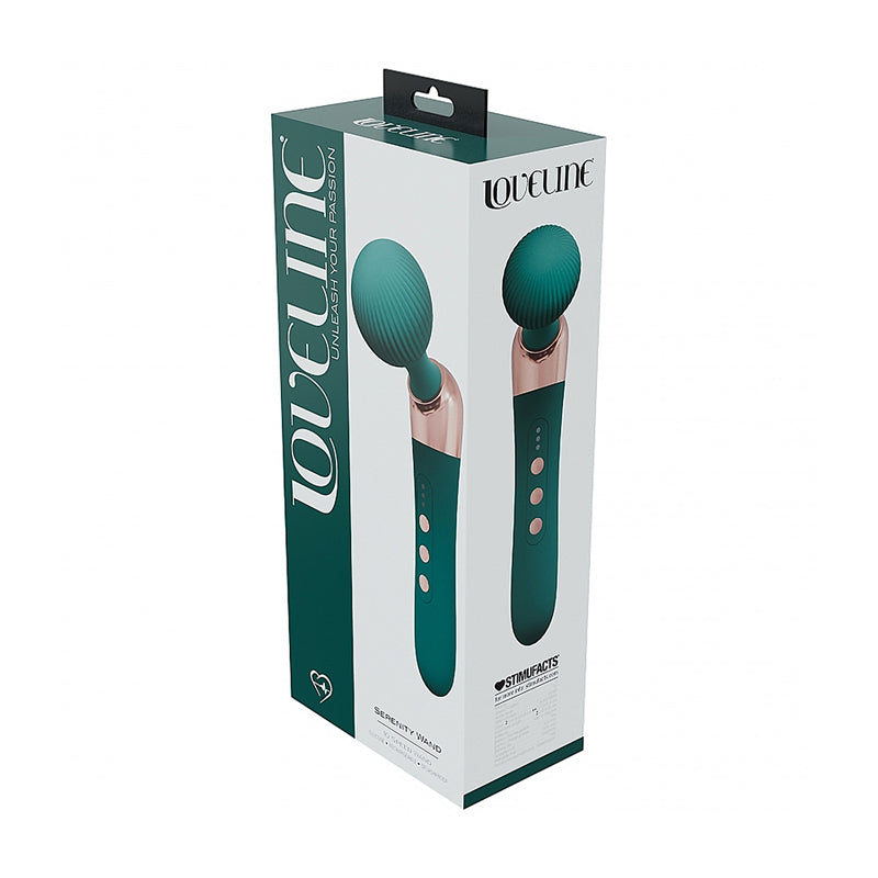 LoveLine Serenity Wand Silicone Rechargeable Splashproof-Pinkfoxxx
