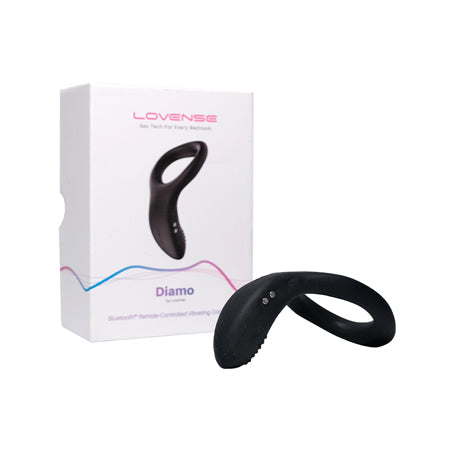 Lovense Diamo Bluetooth Remote-Controlled Vibrating Cockring-Pinkfoxxx