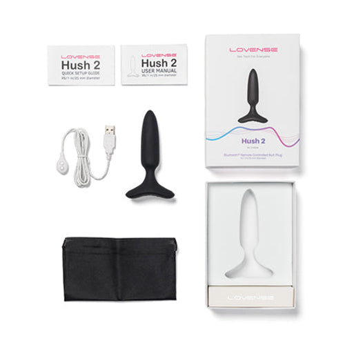 Lovense Hush 2 Bluetooth Remote-Controlled Vibrating Butt Plug-Pinkfoxxx
