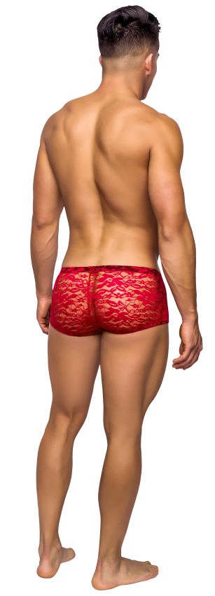 MINI SHORT STRETCH LACE LARGE RED - MP145162RELG