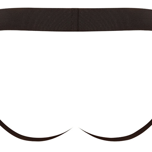 JOCK SATIN LYCRA BLACK SMALL/ MEDIUM - MP390076BKSM