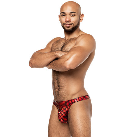 Male Power Disco Desire Bong Thong Black/Red S/M-Pinkfoxxx