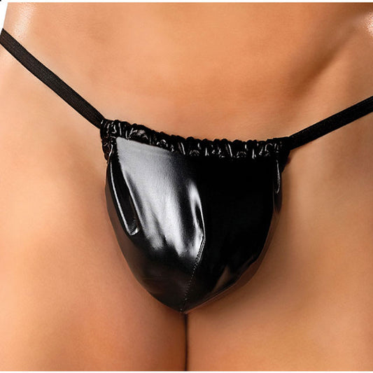 Male Power Liquid Onyx Posing Strap (One Size) Underwear-Pinkfoxxx
