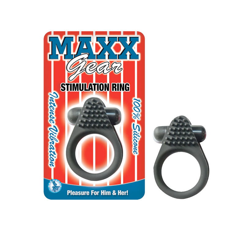 Maxx Gear Stimulation Ring Black-Pinkfoxxx