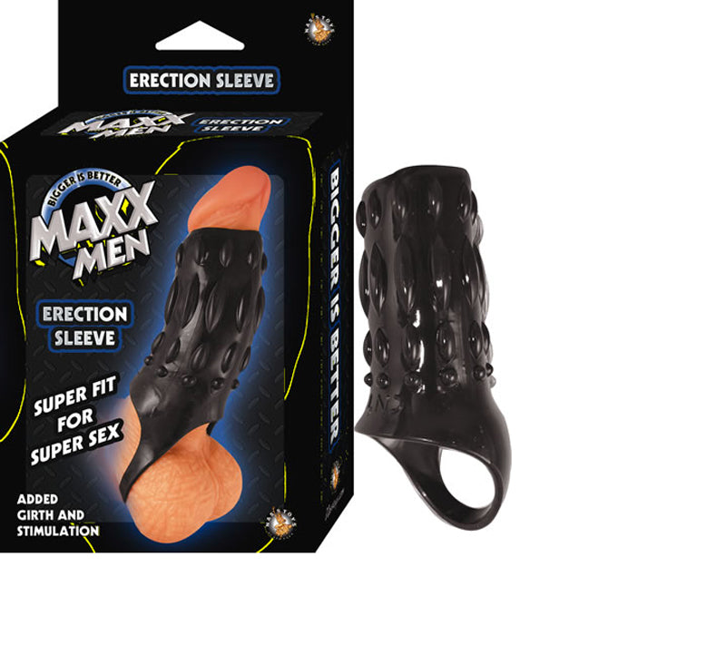 Maxx Men Erection Sleeve (Black)-Pinkfoxxx