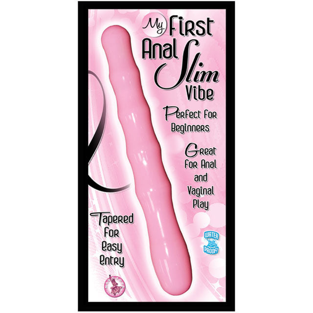 My First Anal Slim Vibe Waterproof (Pink)-Pinkfoxxx