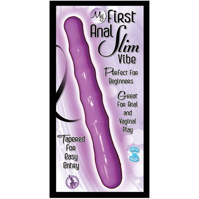 My First Anal Slim Vibe Waterproof (Purple)-Pinkfoxxx