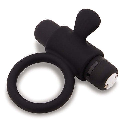 SENSUELLE SILICONE BULL RING BLACK - NCBTM39BK