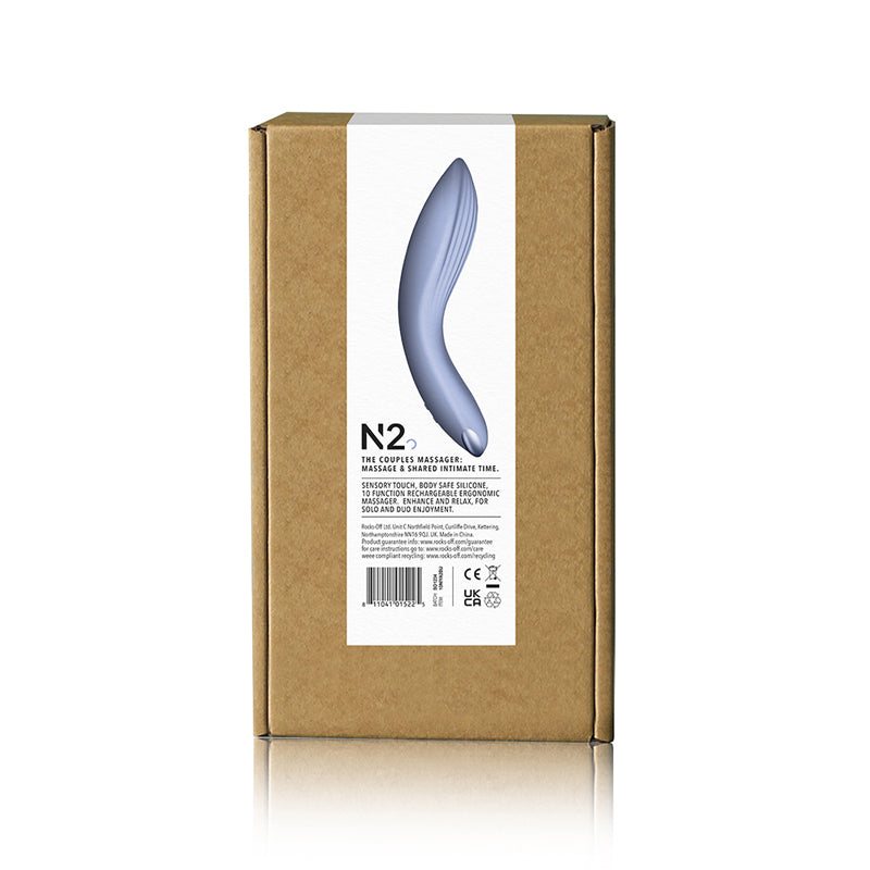 NIYA 2 Rechargeable Silicone Couples Massager Cornflower-Pinkfoxxx