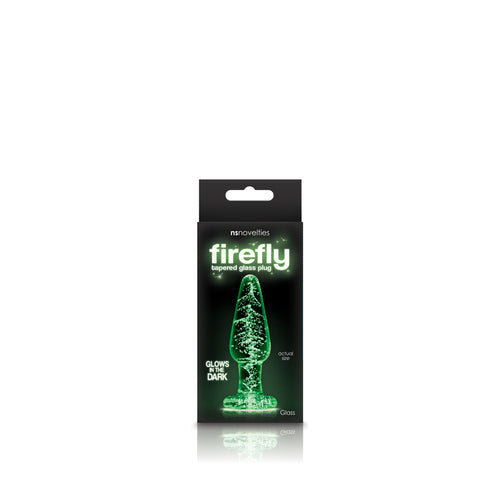 FIREFLY GLASS TAPERED PLUG SMALL CLEAR - NSN049111