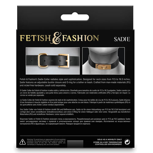 FETISH & FASHION SADIE COLLAR BLACK - NSN180083AP