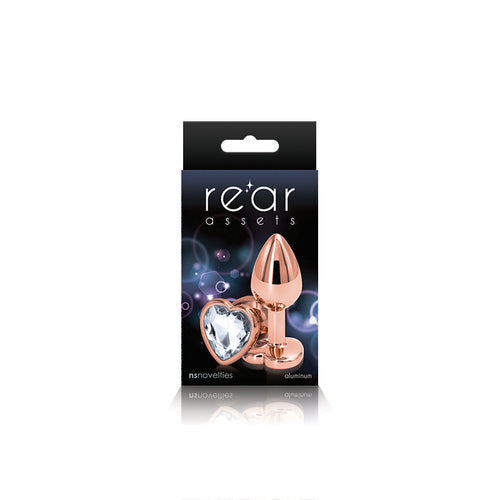 REAR ASSETS ROSE GOLD HEART SMALL CLEAR - NSN096311
