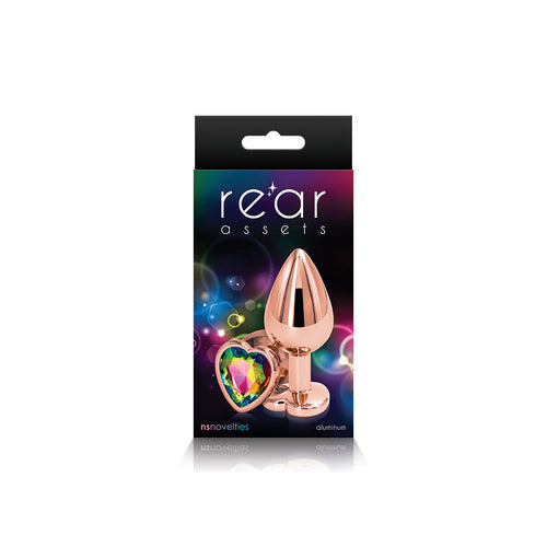 REAR ASSETS ROSE GOLD HEART MEDIUM RAINBOW - NSN096329