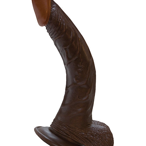 AFRO AMERICAN WHOPPER 8IN W/BALLS BROWN