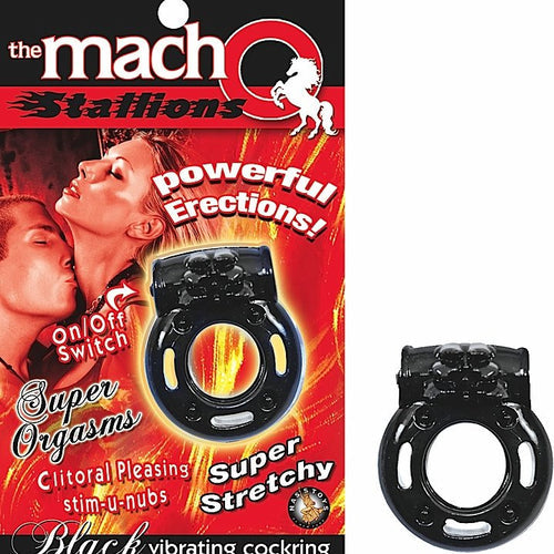 MACHO STALLIONS COCKRING BLACK VIB.