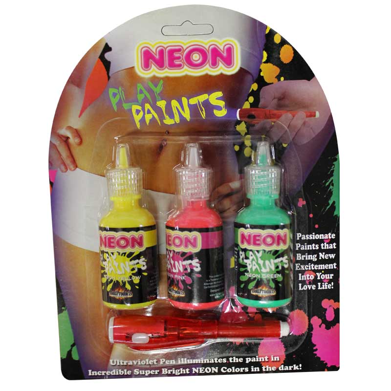 Neon Body Paints 3pk Card-Pinkfoxxx