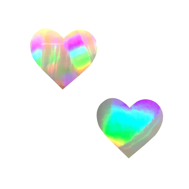 Neva Nude Pasty I Heart U Holographic Set of 6-Pinkfoxxx