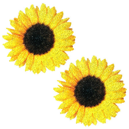 Neva Nude Pasty Seductive Sunflower Glitter Velvet-Pinkfoxxx