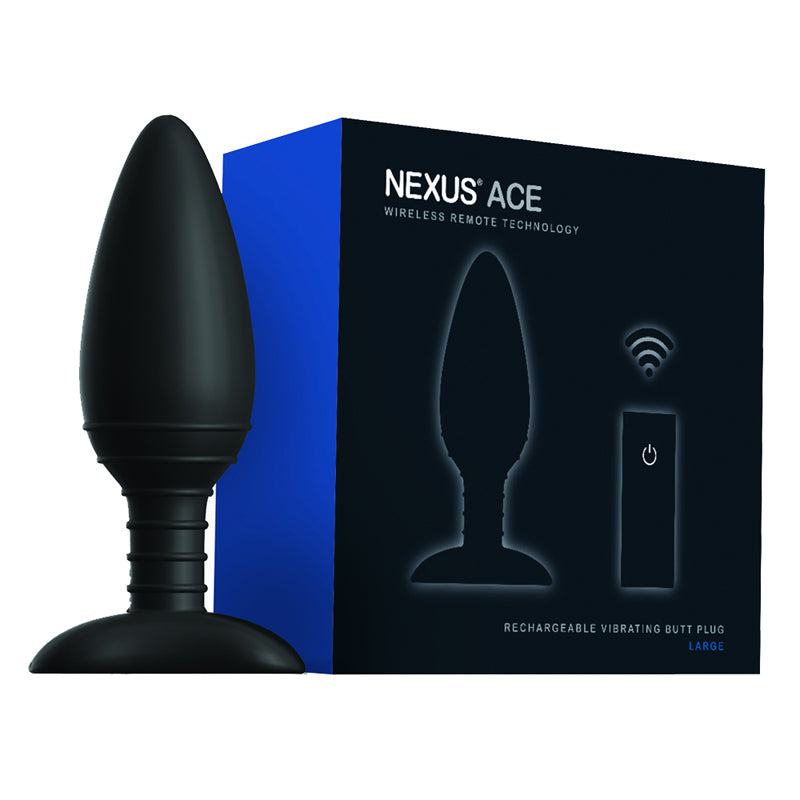 Nexus Ace Large Remote Control Vibrating Butt Plug-Pinkfoxxx