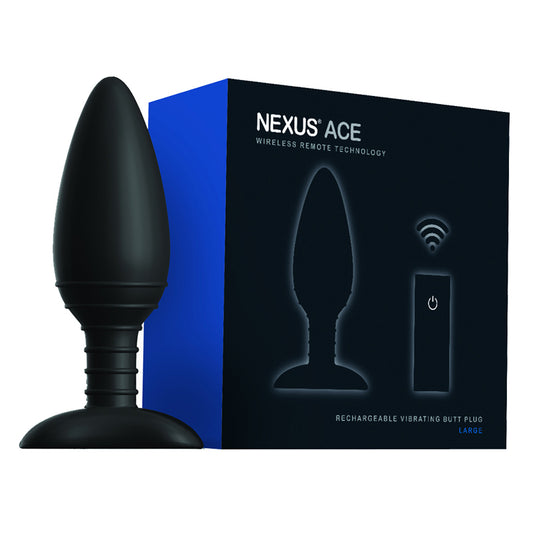 Nexus Ace Large Remote Control Vibrating Butt Plug-Pinkfoxxx