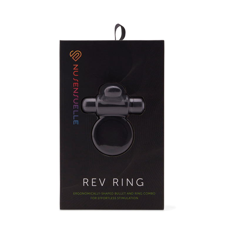 Nu Sensuelle Rev Bullet Ring with Tongue Black-Pinkfoxxx