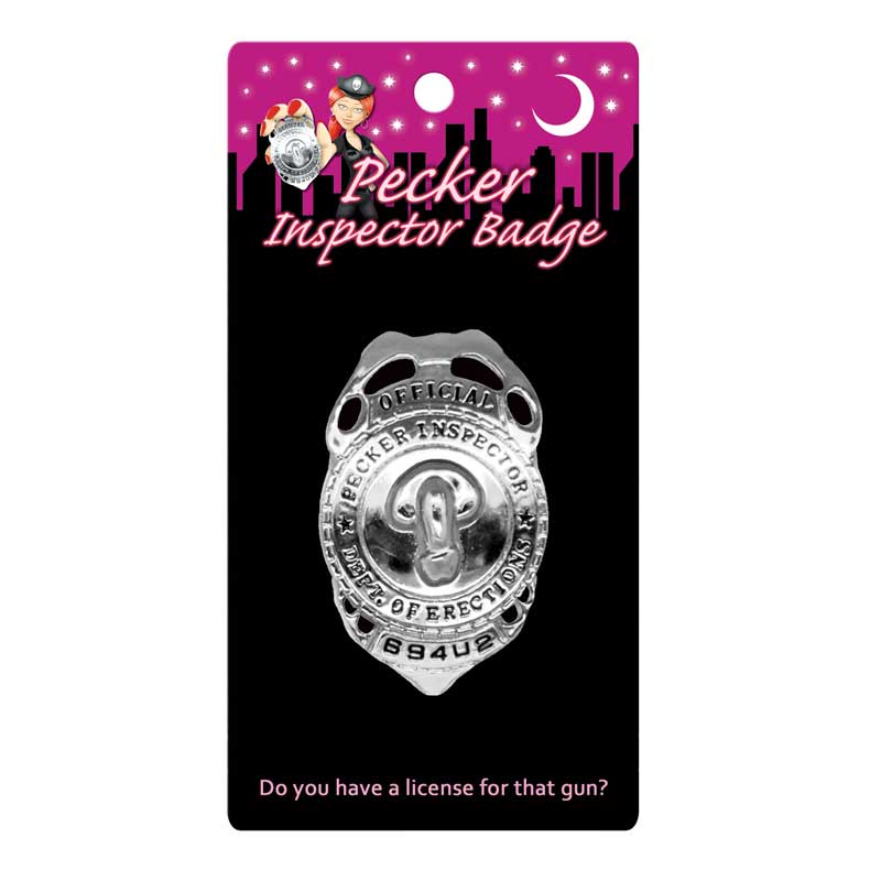 Official Pecker Inspector Badge-Pinkfoxxx