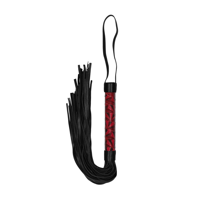 Ouch! Luxury Diamond-Patterned Whip Flogger-Pinkfoxxx