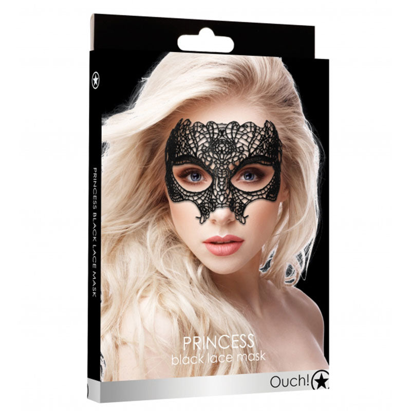 Ouch! Princess Lace Eye Mask Black-Pinkfoxxx