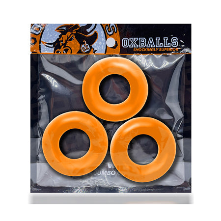 OxBalls Fat Willy 3-Pack Jumbo Cockrings FLEXtpr-Pinkfoxxx