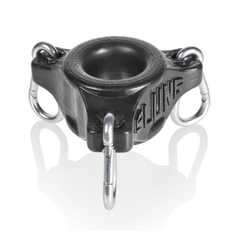 OxBalls Slung, Ballstretcher With 3 Carabiners, Black-Pinkfoxxx