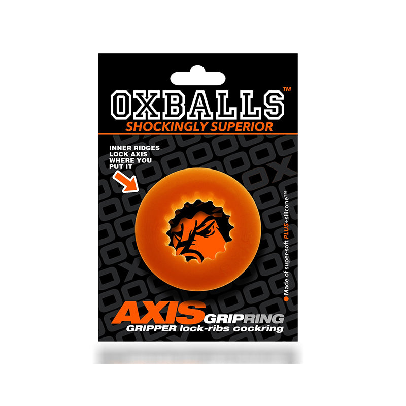 Oxballs Axis Rib Griphold Cockring-Pinkfoxxx