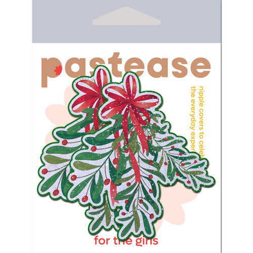 PASTEASE XMAS WINTER MISTLETOE W/ RED BOW - PASMST