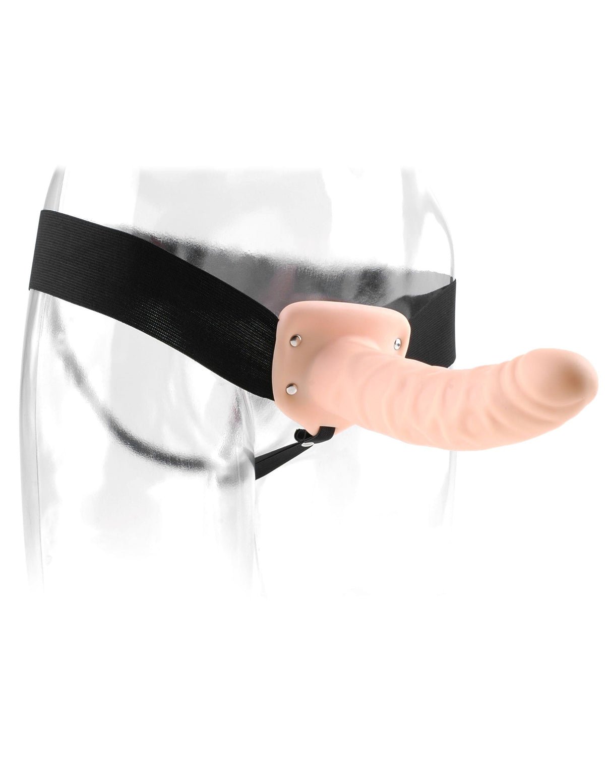 FETISH FANTASY 8IN HOLLOW STRAP ON FLESH - PD336021